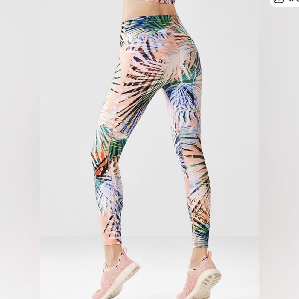 Fabletics Formosa Marbella High-Waisted Tropical Printed Powerhold S Leggings